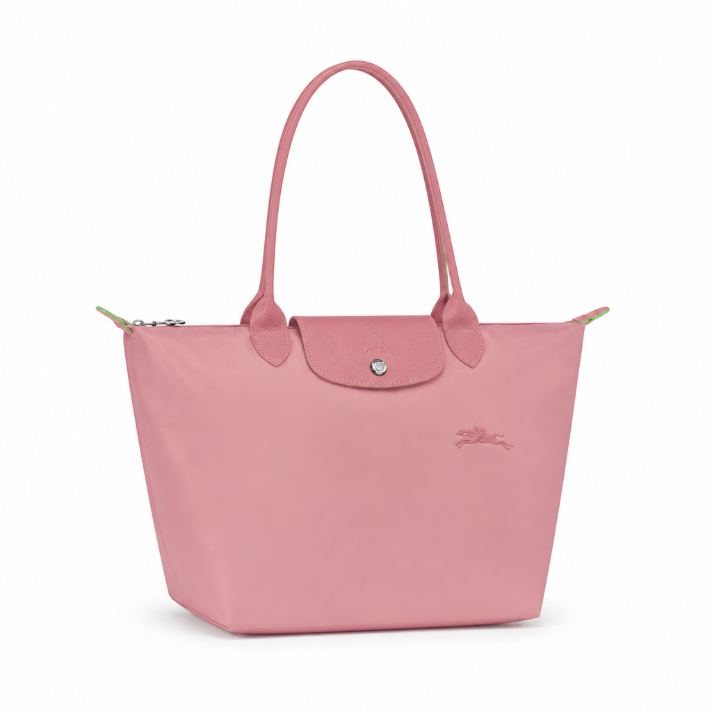 Bolso Tote Grande Clásico · Rosa Plateado