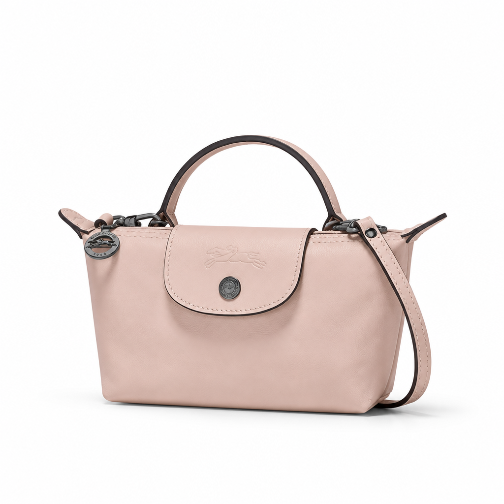 Mini Bolso de Piel Elegante · Rosa