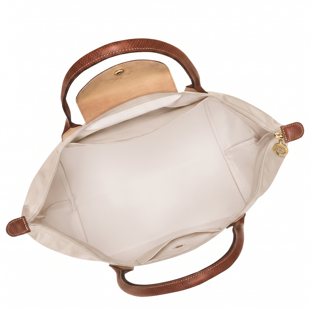 Bolso Tote Mediano Clásico · Beige