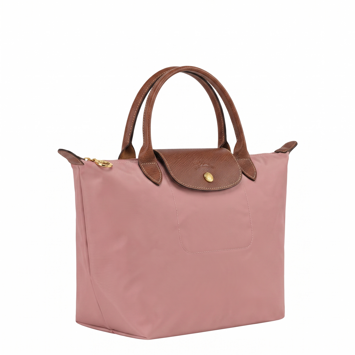 Bolso Tote Mediano Clásico · Rosa Plateado