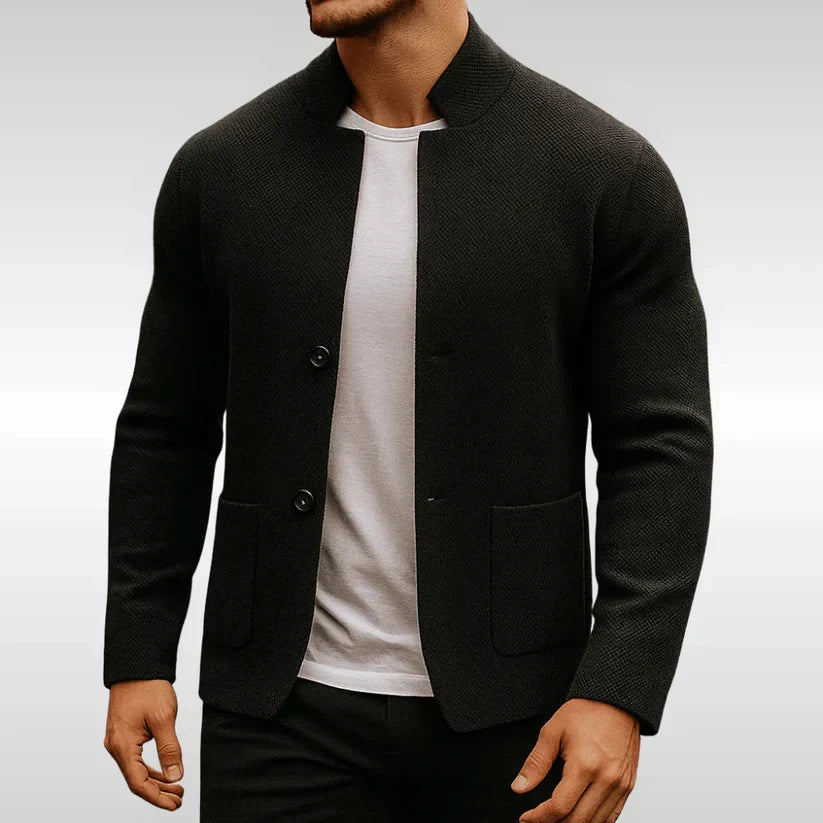 Americana de Punto con Cuello Mao