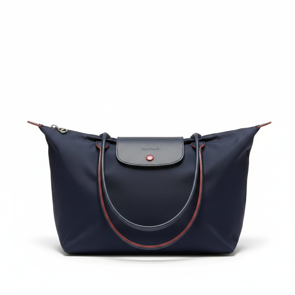 Bolso Tote Grande Clásico · Azul Marino