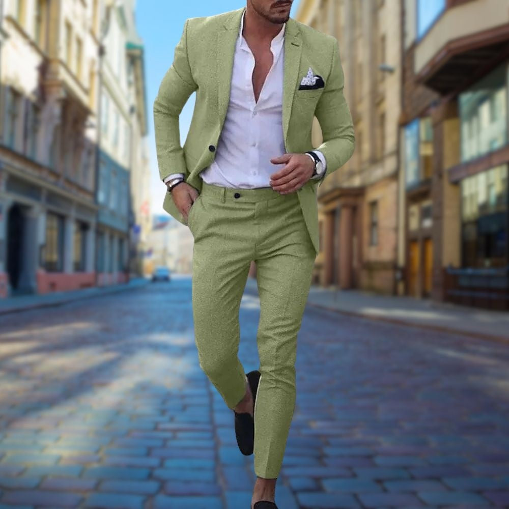 Traje Slim Fit con Pañuelo de Bolsillo