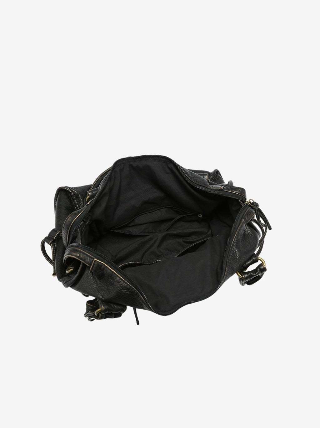 Bolso de Hombro Tejido en Cuero Vegano