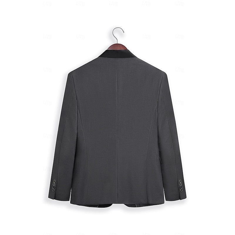Traje de Novio de Dos Piezas con Solapa Satinada