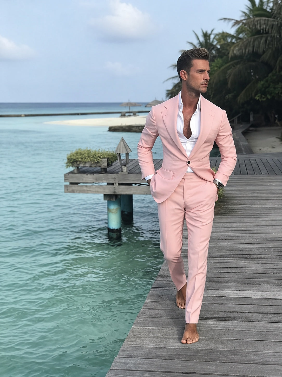 Traje de Dos Piezas Slim Fit